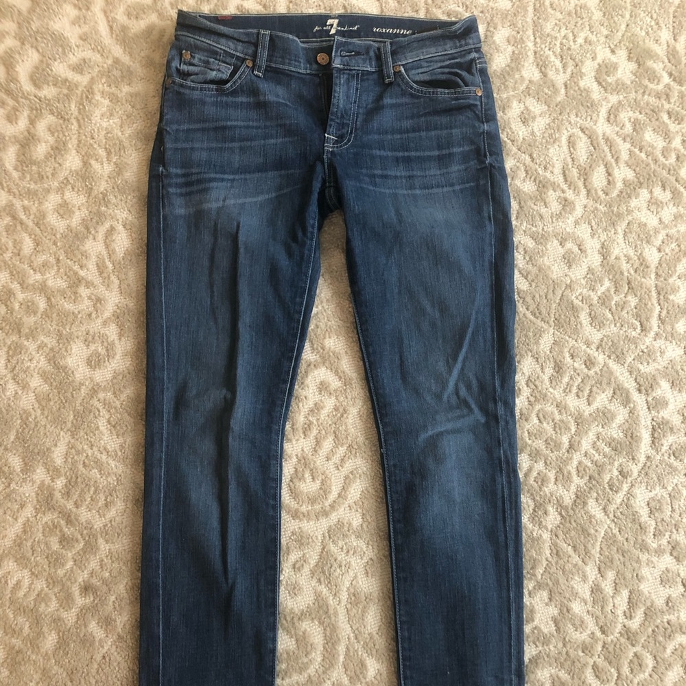 Seven jeans, size four, straight leg, low rise